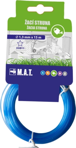 Csere damil csillagprofil 1,3 mm, 15 m, sötét narancssárga