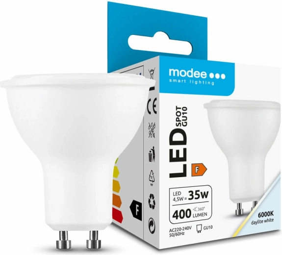 Modee Lighting LED spotizzó GU10 4,5 W 400 lm hideg fehér