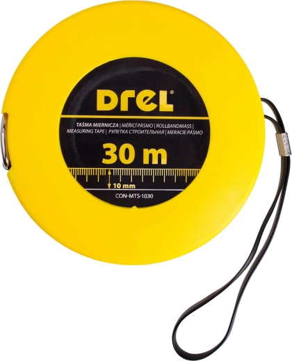 Drel acél mérőszalag 30 m × 10 mm