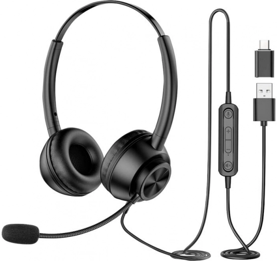 Vezetékes fejhallgató mikrofonnal New Bee