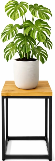 Renew Force virágtartó állvány craft dekoros polccal, alacsony – 1 db