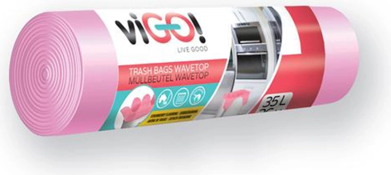 VIGO! szemeteszsák fülekkel, 35 l, eper illatú (26 db)