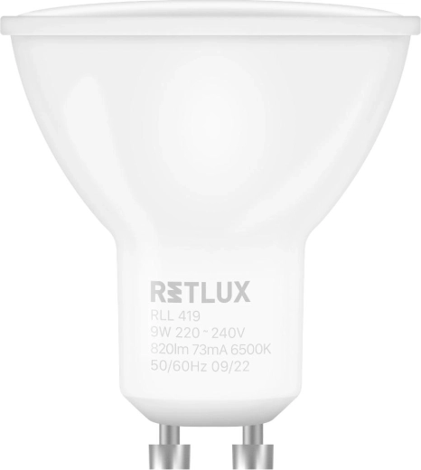RETLUX GU10 9 W LED-izzó, nappali fehér fény