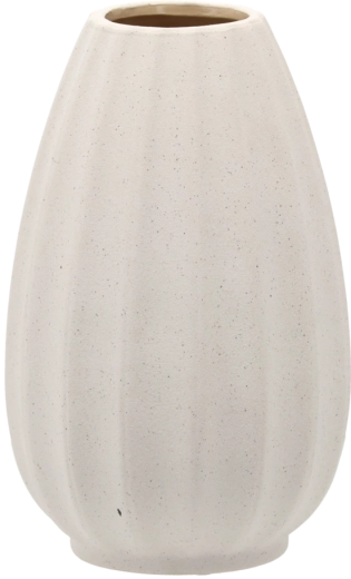 Kerámia váza alacsony fehér 13 × 13 × 20,5 cm