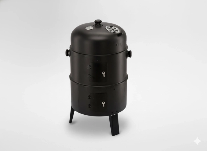 Multifunkciós grill 3 az 1-ben – grill, füstölő és tűzrakóhely 40 × 84 cm