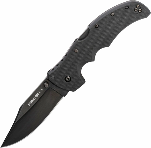 Cold Steel Recon 1 taktikai zsebkés, zárható 10,2 cm, fekete, G10 – 1 db