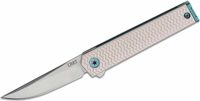 CRKT CEO Microflipper zárható zsebkés Drop Point pengével 6 cm, alumínium