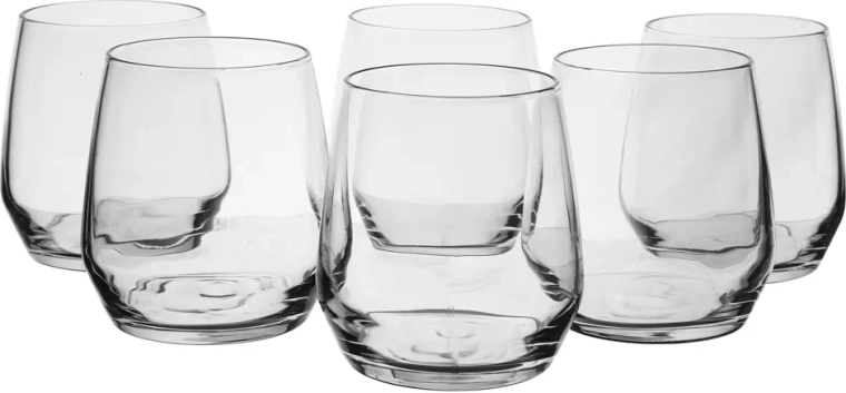 Rubin készlet: 6 db pohár, 370 ml