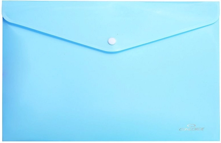 A4-es patentos irattartó mappa, pasztellkék