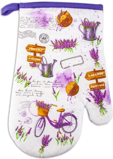 Levendulás konyhai edényfogó 19 × 27 cm