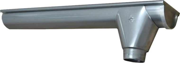 Jobb oldali P+V végvályú 330 mm, horganyzott acél, 1 m