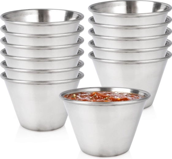 Vilde rozsdamentes mártogatós- és szószos tálkák 100 ml (12 db)