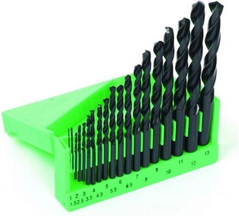 HSS fémfúrókészlet 1–13 mm, 19 darab