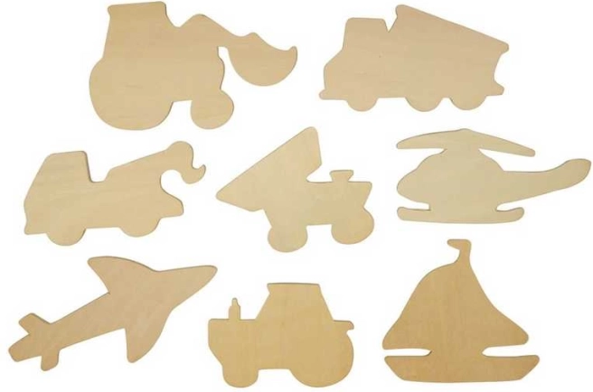 Bigjigs Toys közlekedési eszközök rajzolósablonjai