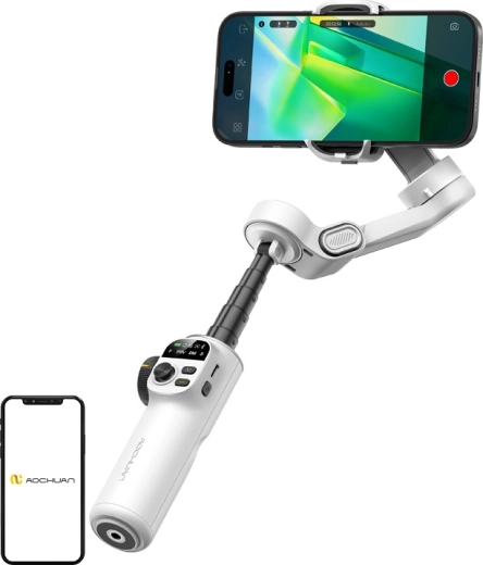 AOCHUAN Smart X2 okostelefon-stabilizátor, fehér