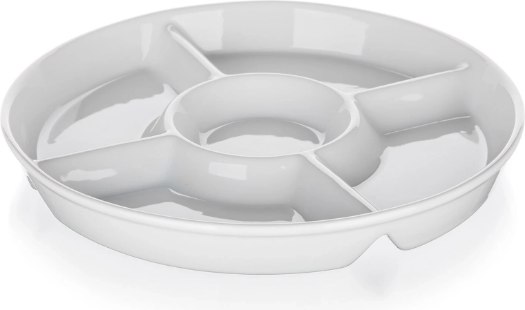 BIANCA osztott porcelán tál, 30 cm