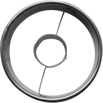 Sima kör alakú linzersüti-kiszúró belső körrel