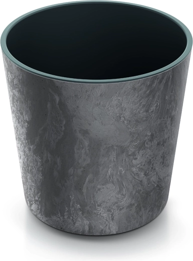Urbi Round Effect virágtartó betéttel 25 cm – marengo