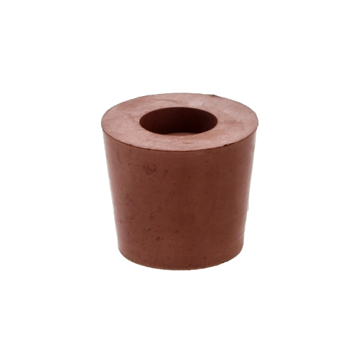 Gumírozott kúpos dugó 9 mm-es nyílással demizsonokhoz és palackokhoz