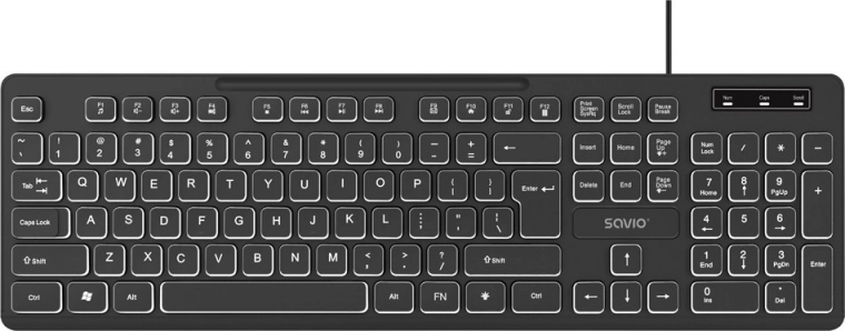 Vezetékes, háttérvilágítású LED KB-04 billentyűzet