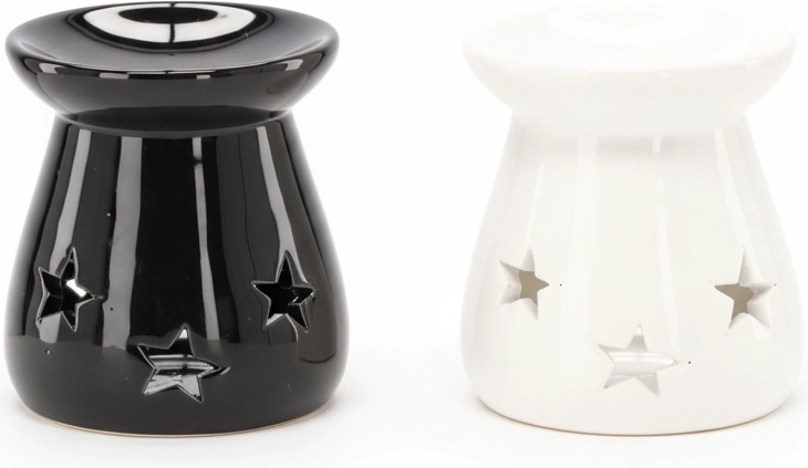 Kerámia aromalámpa Csillagok, vegyes színek 7 × 8 cm