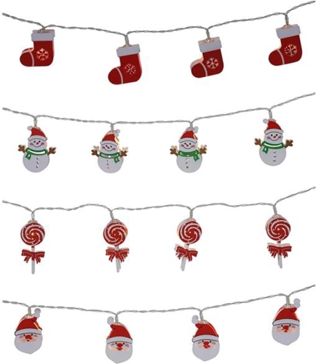 10 LED-es fényfüzér időzítővel