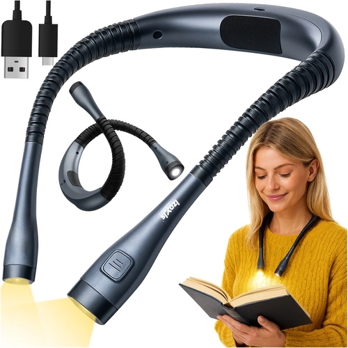 Izoxis LED nyaklámpa olvasáshoz USB‑C töltéssel