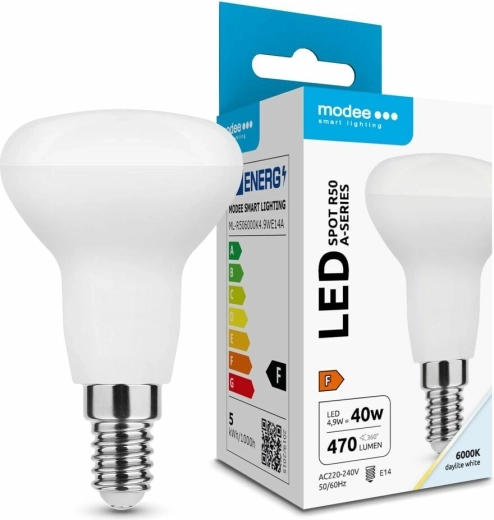 Modee LED izzó R50 E14 4,9 W hideg fehér 470 lm 110°