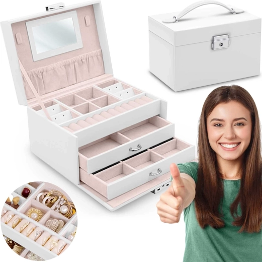 Massido MS-700 fehér ékszerdoboz