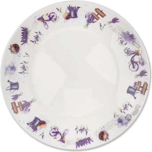 Kerámia tányérka 20 cm Új levendula