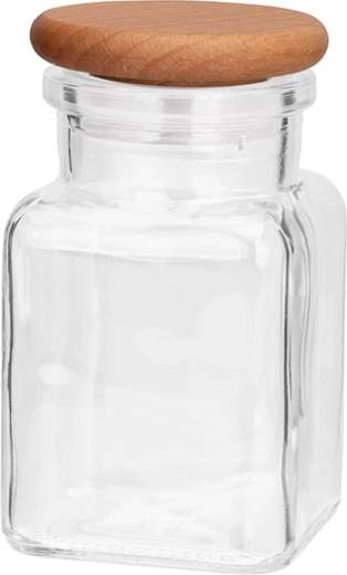 President line üveg fűszertartó 150 ml fa fedéllel
