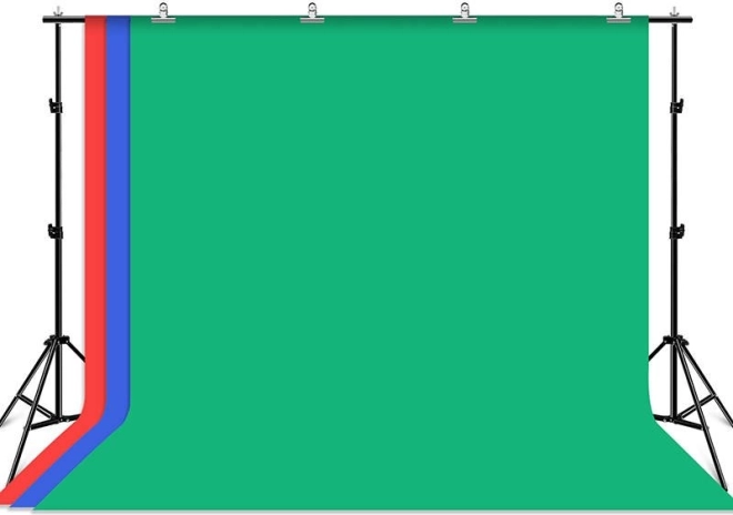 Puluz háttér állvány három színű háttérrel
