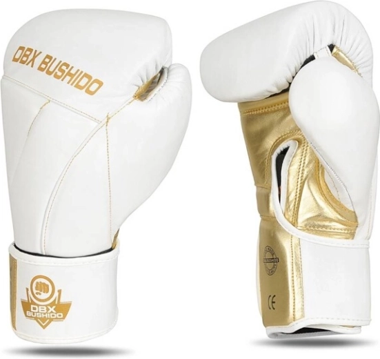 DBX Bushido bokszkesztyű természetes bőrből csuklóvédelemmel