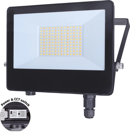 Solight TOP LED reflektor 50 W, teljesítménykapcsolóval és 3CCT-vel, IP65
