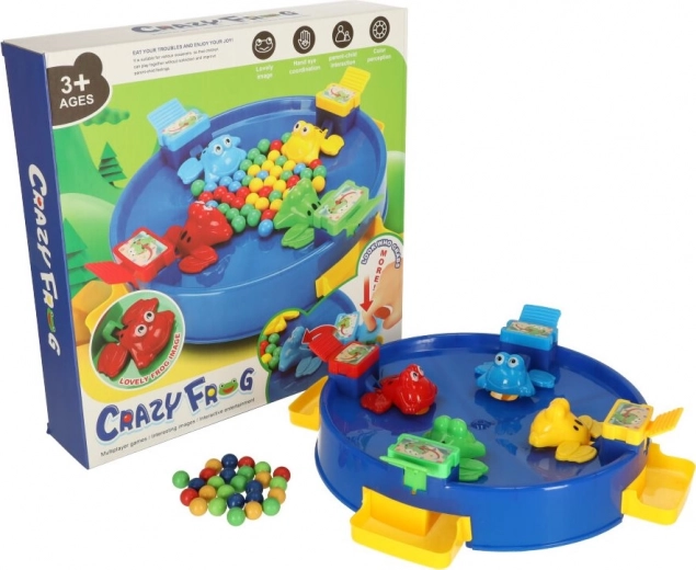 Ügyességi játék Éhes békák 4 játékos részére 3+ kék