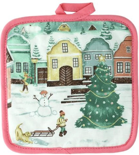 Falusi mintás edényalátét 17 × 17 cm