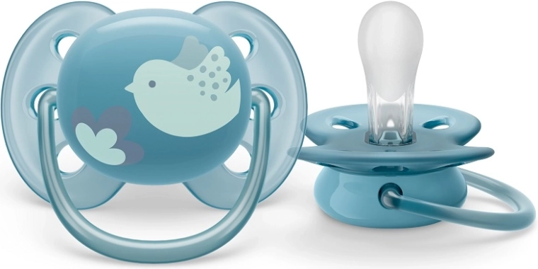 Philips Avent ultrasoft prémium cumi 6–18 hó, kék