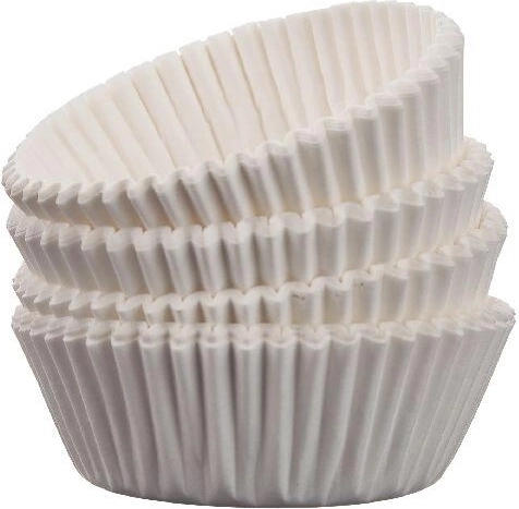 Papír muffin- és süteménykapszlik 4,5 cm – fehér, 100 db