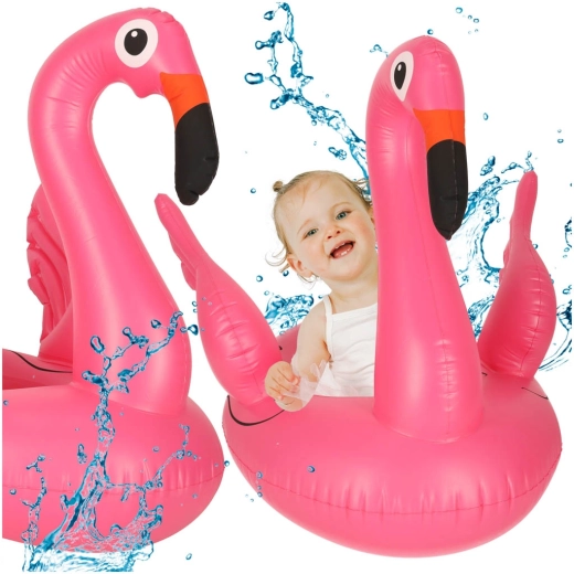 Gyermek felfújható flamingós úszóülés