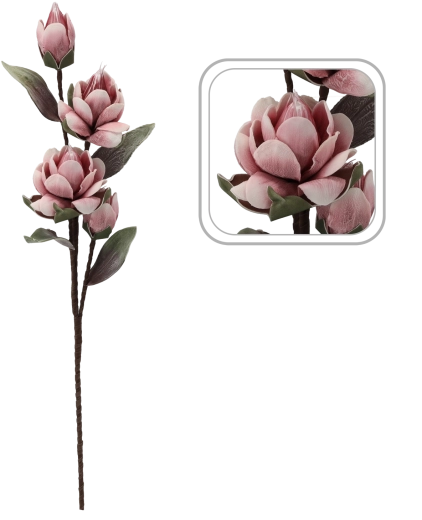 Dekoratív műrózsa rózsaszín 90 cm
