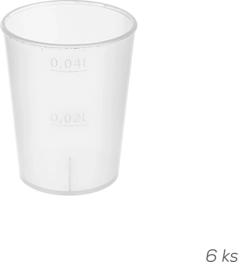 50 ml-es folyadékmérő pohár UH műanyagból (6 db)