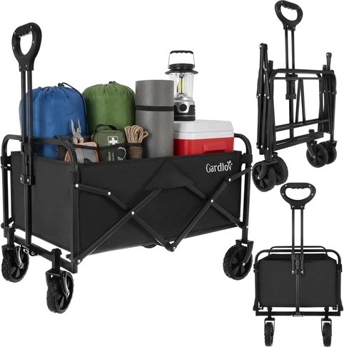 Összecsukható kerti kocsi GARDLOV 90 l, teherbírás 100 kg