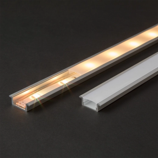 Opál fedél alumínium LED-profilhoz, 1 m