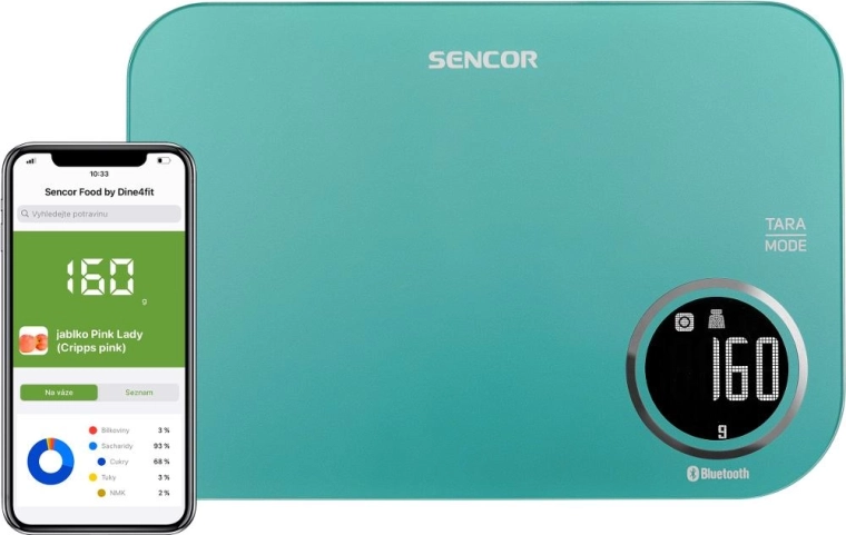 Sencor SKS 7071GR intelligens konyhai mérleg