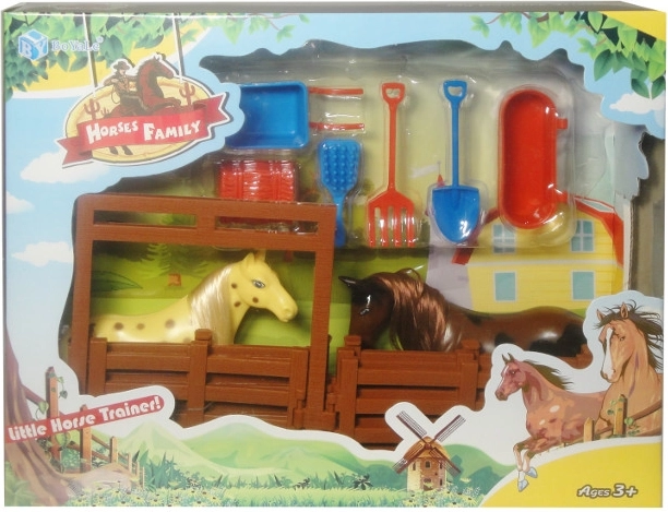 Lófigurák karámban kiegészítőkkel