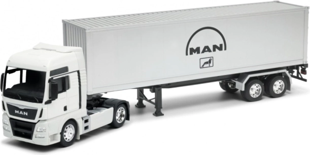 Welly MAN TGX 1:32 nyergesvontató pótkocsival