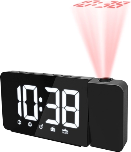 Solight kivetítő óra FM rádióval és ébresztővel