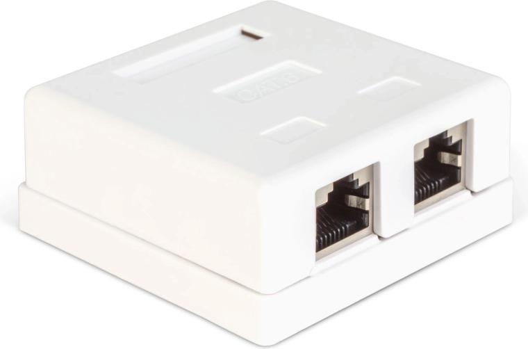 Dupla fali RJ45 Cat.6 FTP hálózati aljzat
