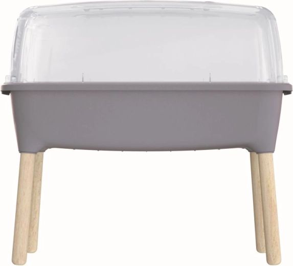 Respana Planter Wood High Set magas ültető 78 cm – szürke kő