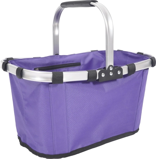 Összecsukható ovális bevásárlókosár 43 × 28 × 23 cm – lila